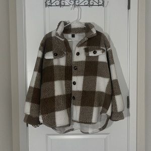 Plaid Teddy Jacket